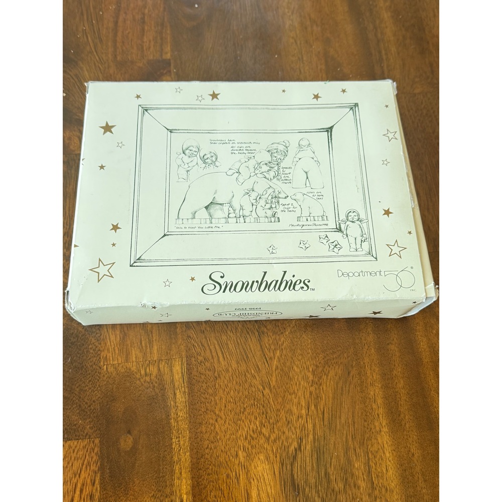Department 56 Snowbabies Nice to Meet You Little One Picture Frame 1998 1999 y2k - Picture 2 of 7